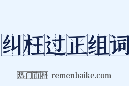 纠枉过正组词是什么意思的图片